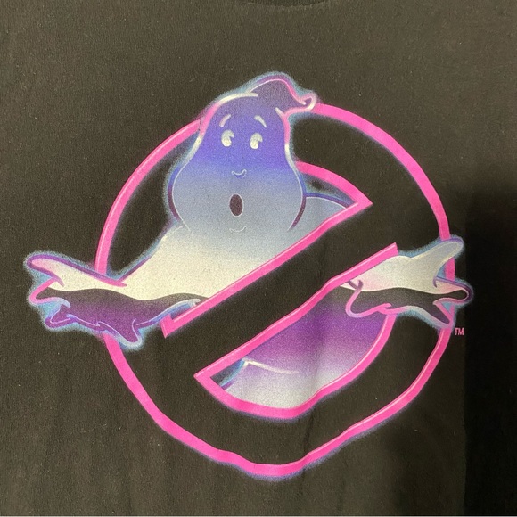Ghostbusters Neon Graphic Logo Black T-Shirt 2021 Men's Size XL Short Sleeve - Picture 4 of 6